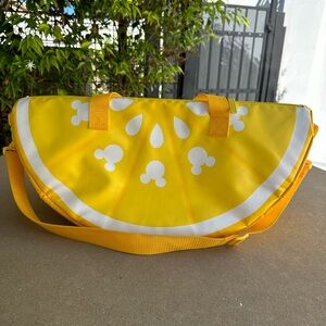 Disney Mickey Mouse whimsical, lemon wedge insulated bag.